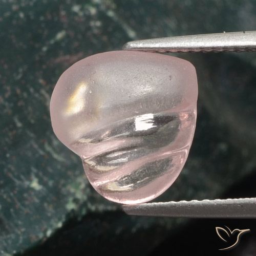 3.54ct Naturel Rose clair Morganite, Cœur, Translucide