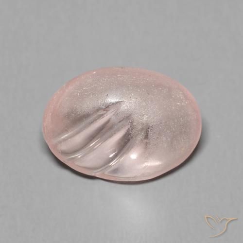 Morganite Flamant rose naturelle ovale, 3.85 ct, Transparent