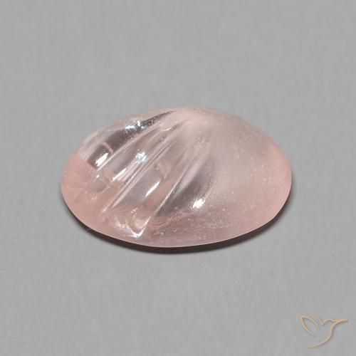 Morganite Flamant rose naturelle ovale, 3.85 ct, Transparent