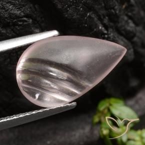 Morganite Rose corail naturelle En forme de poire, 4.35 ct, Transparent