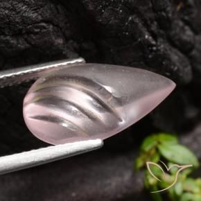 Morganite Rose corail naturelle En forme de poire, 4.35 ct, Transparent