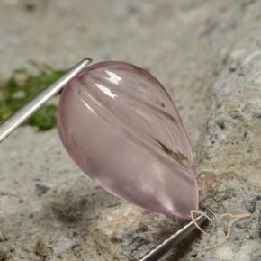 Morganite Rose corail naturelle En forme de poire, 7.10 ct, Transparent