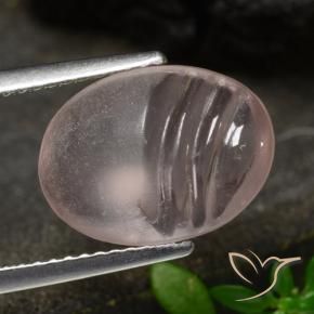 Morganite Rose corail léger naturelle ovale, 4.09 ct, Transparent