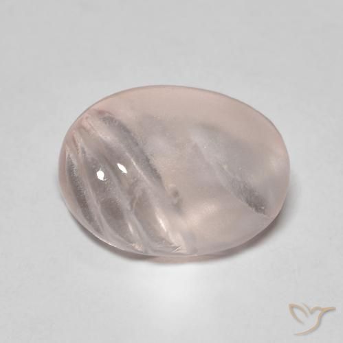 Morganite Rose clair naturelle ovale, 4.15 ct, Transparent