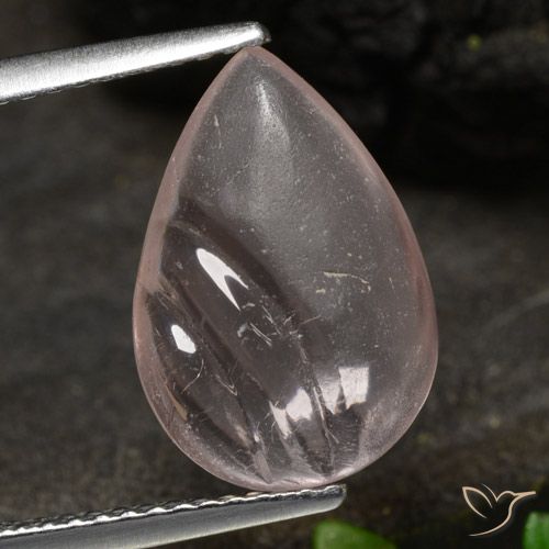 3.48ct Naturel Ton rose rosé Morganite, En forme de poire, Transparent