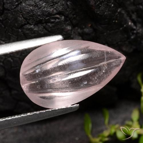 Morganite Rose naturelle En forme de poire, 4.47 ct, Transparent
