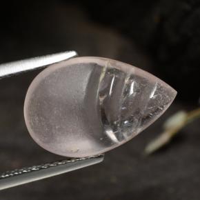 Morganite Rose clair naturelle En forme de poire, 3.60 ct, Transparent
