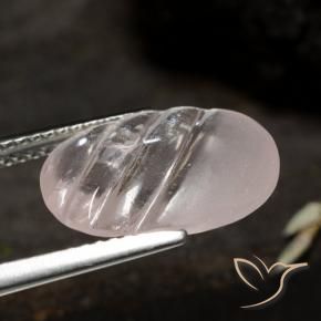 Morganite Incolore naturelle ovale, 4.17 ct, Transparent