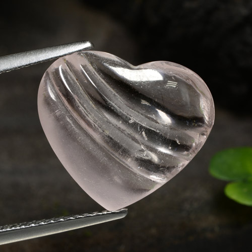 Morganite Ton rose corail naturelle Forme de coeur, 6.23 ct, Transparent