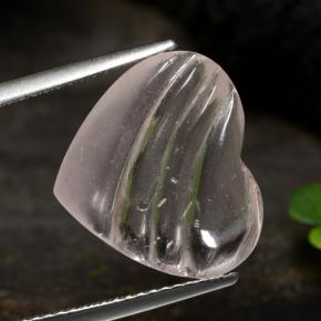 Morganite Ton rose corail naturelle Forme de coeur, 6.23 ct, Transparent