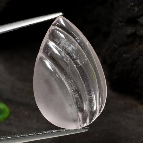 Morganite blanc naturelle en forme de poire, 9,17 ct, transparent
