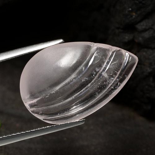 Morganite blanc naturelle en forme de poire, 9,17 ct, transparent