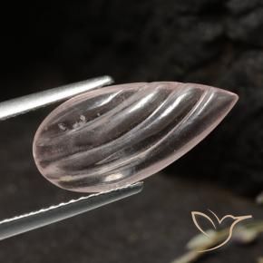 Morganite Ton rose corail naturelle En forme de poire, 3.05 ct, Transparent