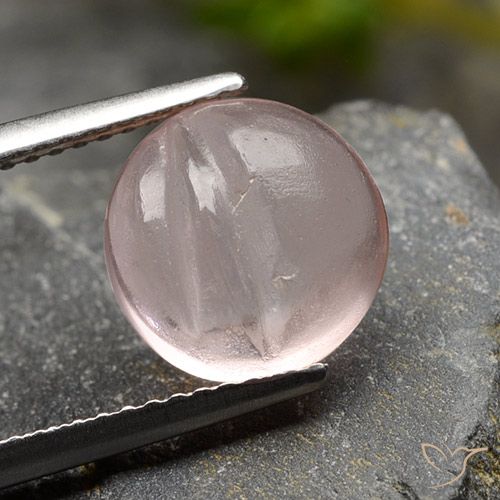 3.67ct Naturel Rose corail léger Morganite, Tour, Transparent