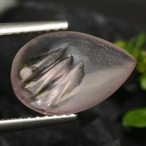 Morganite rose naturelle en forme de poire, 3,25 ct, transparent
