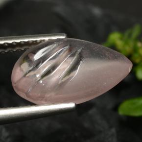 Morganite rose naturelle en forme de poire, 3,25 ct, transparent