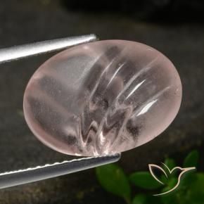 Morganite Rose moyen naturelle ovale, 5.45 ct, Transparent