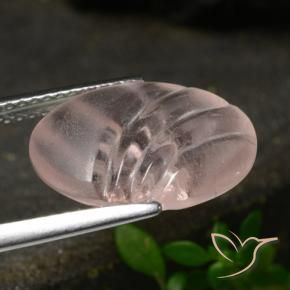Morganite Rose moyen naturelle ovale, 5.45 ct, Transparent