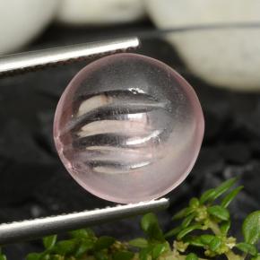 Morganite Rose clair naturelle Coupe roude, 5.96 ct, Transparent