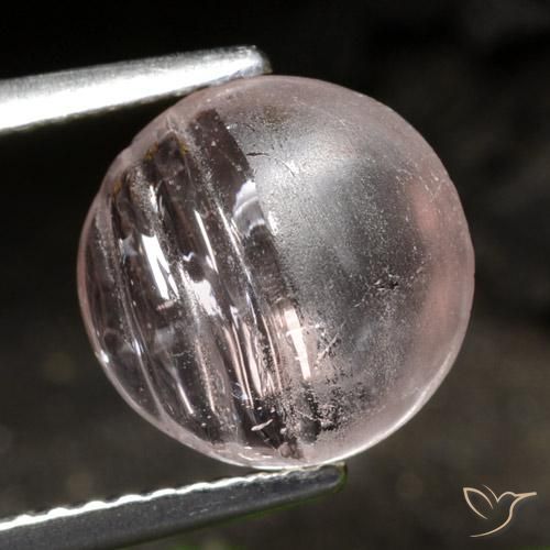 3.03ct Naturel Rose moyen-léger Morganite, Tour, Transparent