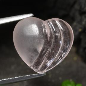 Morganite Ton rose corail naturelle Forme de coeur, 4.95 ct, Transparent