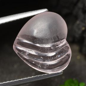 Morganite Ton rose corail naturelle Forme de coeur, 4.95 ct, Transparent