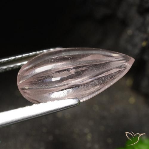 Morganite Rose léger naturelle En forme de poire, 2.74 ct, Transparent