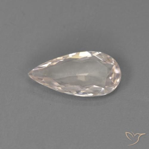 0.66ct Naturel Flamant rose Morganite, En forme de poire, VVS