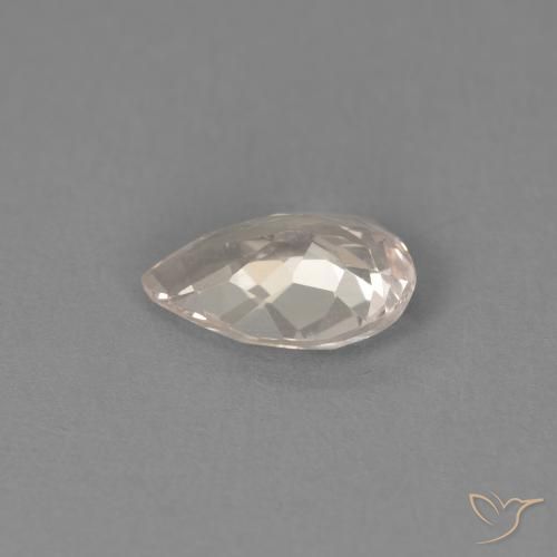 Morganite Rose moyen naturelle En forme de poire, 0.70 ct, VVS-VS