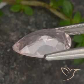 Morganite Flamant rose naturelle En forme de poire, 0.99 ct, VS