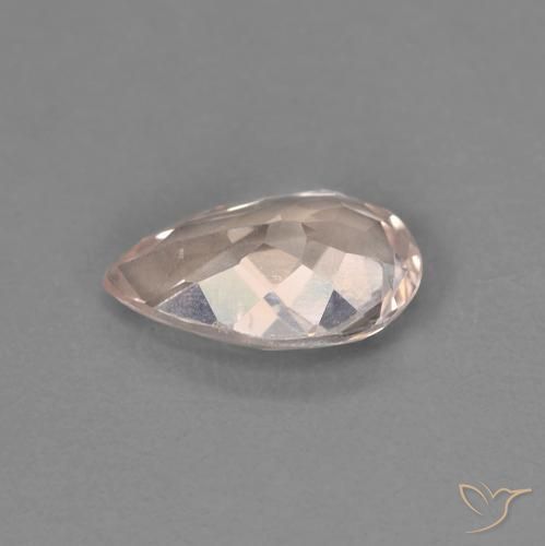 Morganite Rose moyen naturelle En forme de poire, 0.72 ct, VVS-VS