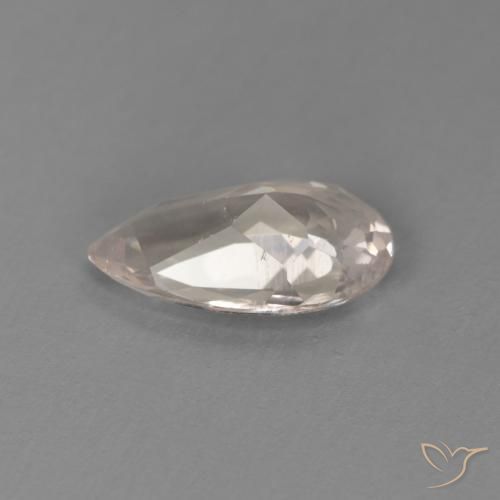 Morganite Rose moyen naturelle En forme de poire, 0.92 ct, VVS-VS