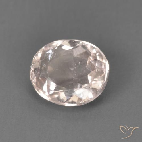0.92ct Naturel Flamant rose Morganite, ovale, VS
