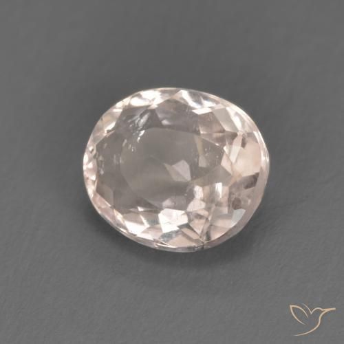 Morganite Flamant rose naturelle ovale, 0.92 ct, VS