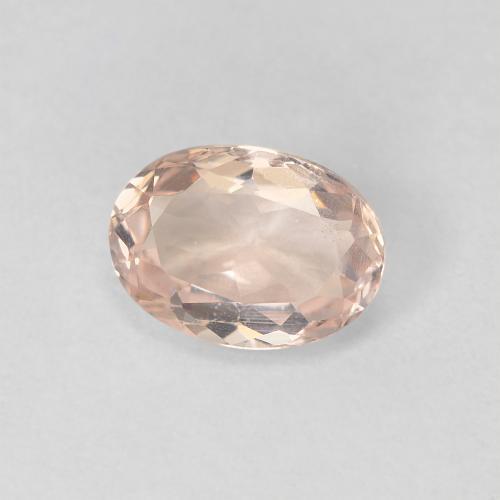 Morganite rose naturelle coupe ovale, 0,87 ct, VS