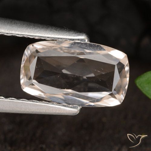 0.80ct Naturel Rose moyen Morganite, Coussin, VVS-VS