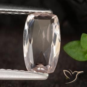 Morganite Rose moyen naturelle Coussin, 0.80 ct, VVS-VS
