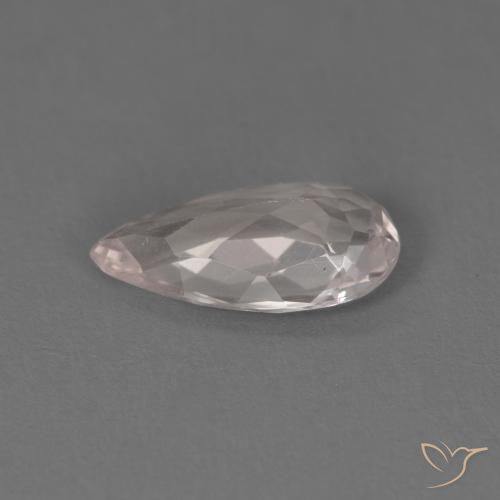 Morganite Rose clair naturelle En forme de poire, 0.98 ct, VVS-VS