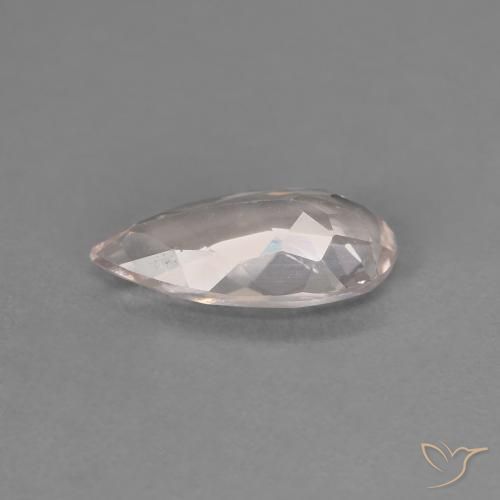 Morganite Flamant rose naturelle En forme de poire, 0.97 ct, VVS-VS