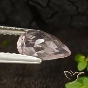 Morganite Rose moyen naturelle En forme de poire, 0.99 ct, VVS-VS