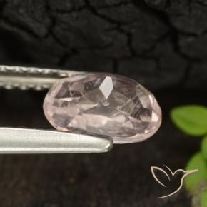 Morganite Rose clair naturelle ovale, 0.79 ct, VS