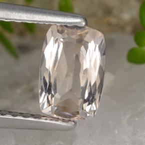 Morganite Rose clair naturelle Coupe coussin, 0.84 ct, VVS-VS