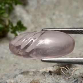 Morganite Rose corail léger naturelle ovale, 4.80 ct, Transparent