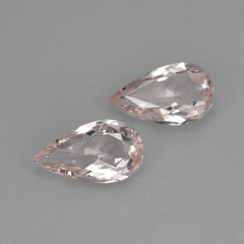Achetez naturel 1,67ct rose morganite gems, en forme de poire, en provenance brésil chez gemselect. en stock, livraison internationale!