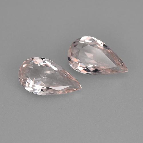 Achetez naturel 1,67ct rose morganite gems, en forme de poire, en provenance brésil chez gemselect. en stock, livraison internationale!