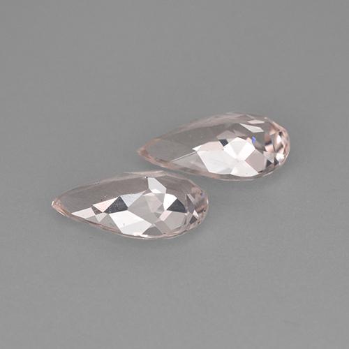Achetez naturel 1,67ct rose morganite gems, en forme de poire, en provenance brésil chez gemselect. en stock, livraison internationale!