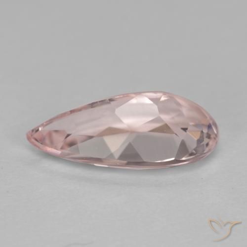 Morganite Flamant rose naturelle En forme de poire, 1.09 ct, VVS