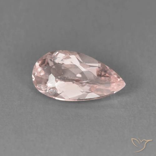 Morganite Flamant rose naturelle En forme de poire, 1.00 ct, VVS-VS
