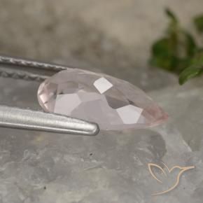 Morganite Flamant rose naturelle En forme de poire, 1.04 ct, VVS-VS