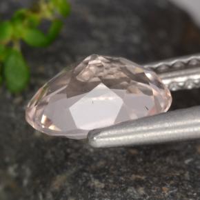 Morganite rose naturelle coupe ovale, 1,05 ct, VVS-VS